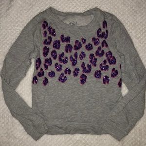 Cheetah printed sweatshirt